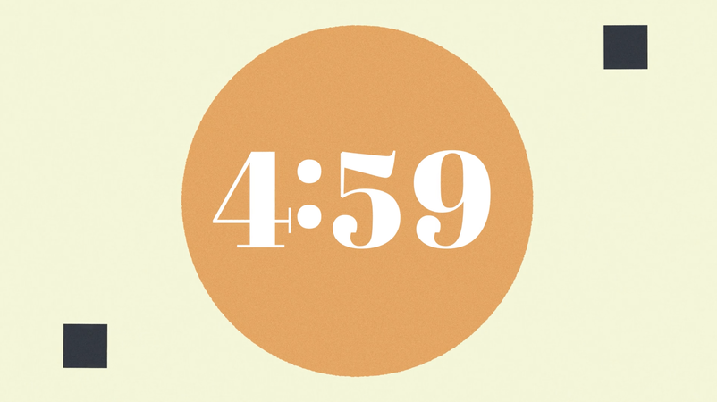 Retro Color Countdown